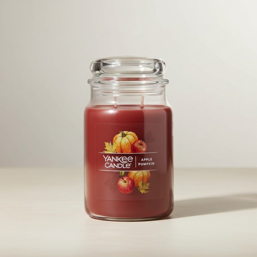 Yankee Candle Apple Pumpkin Signature Large Jar - 20 oz 2-Wick Candle - NWT